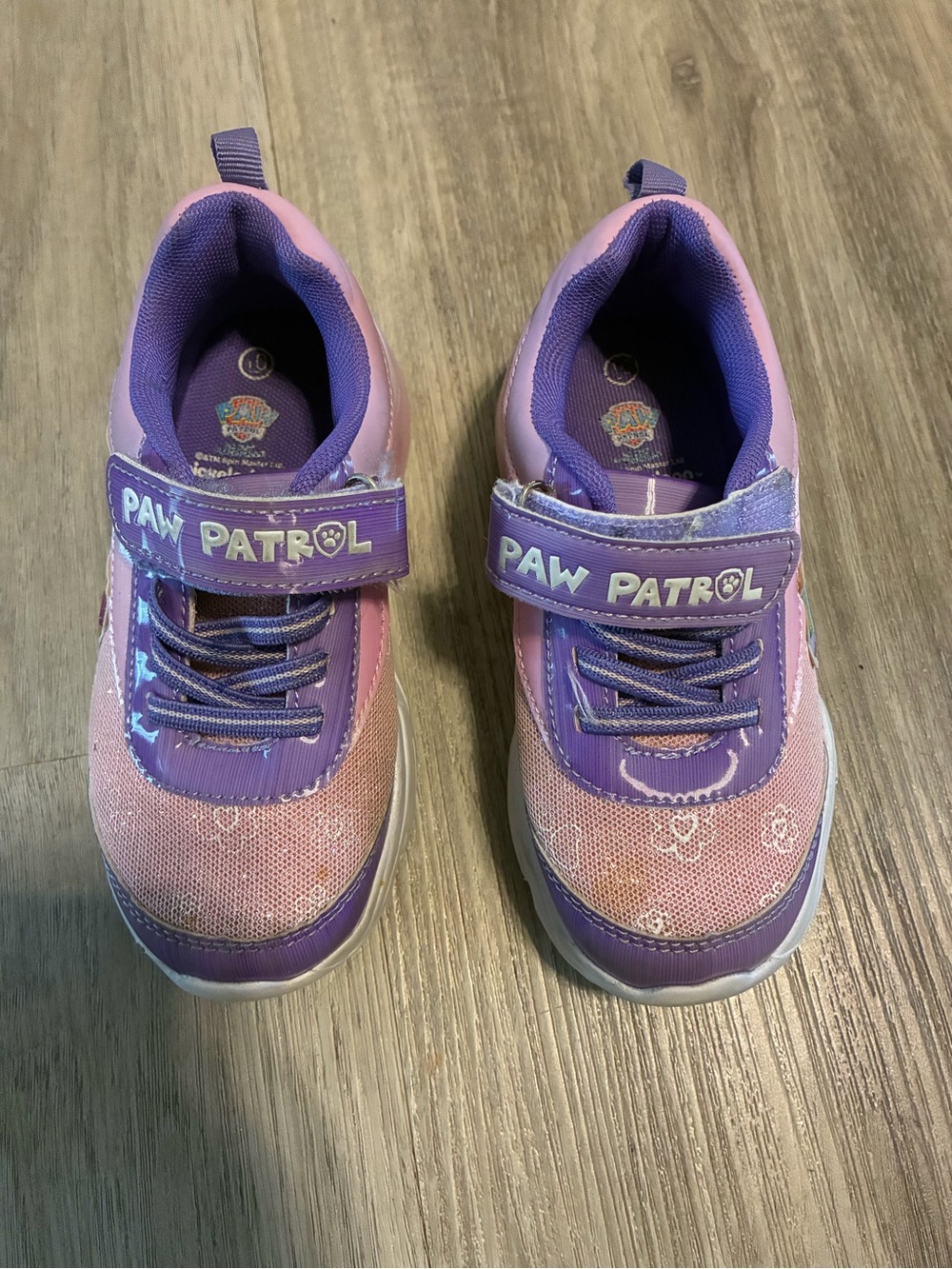 Paw Patrol Girls' Purple & Pink Light-Up Sneakers